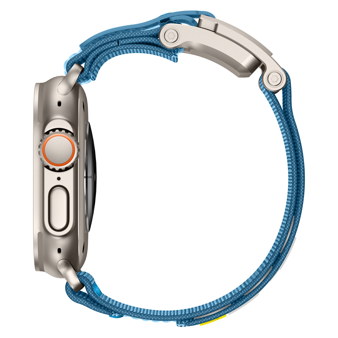 #Color_Blue Band-Silver Buckle