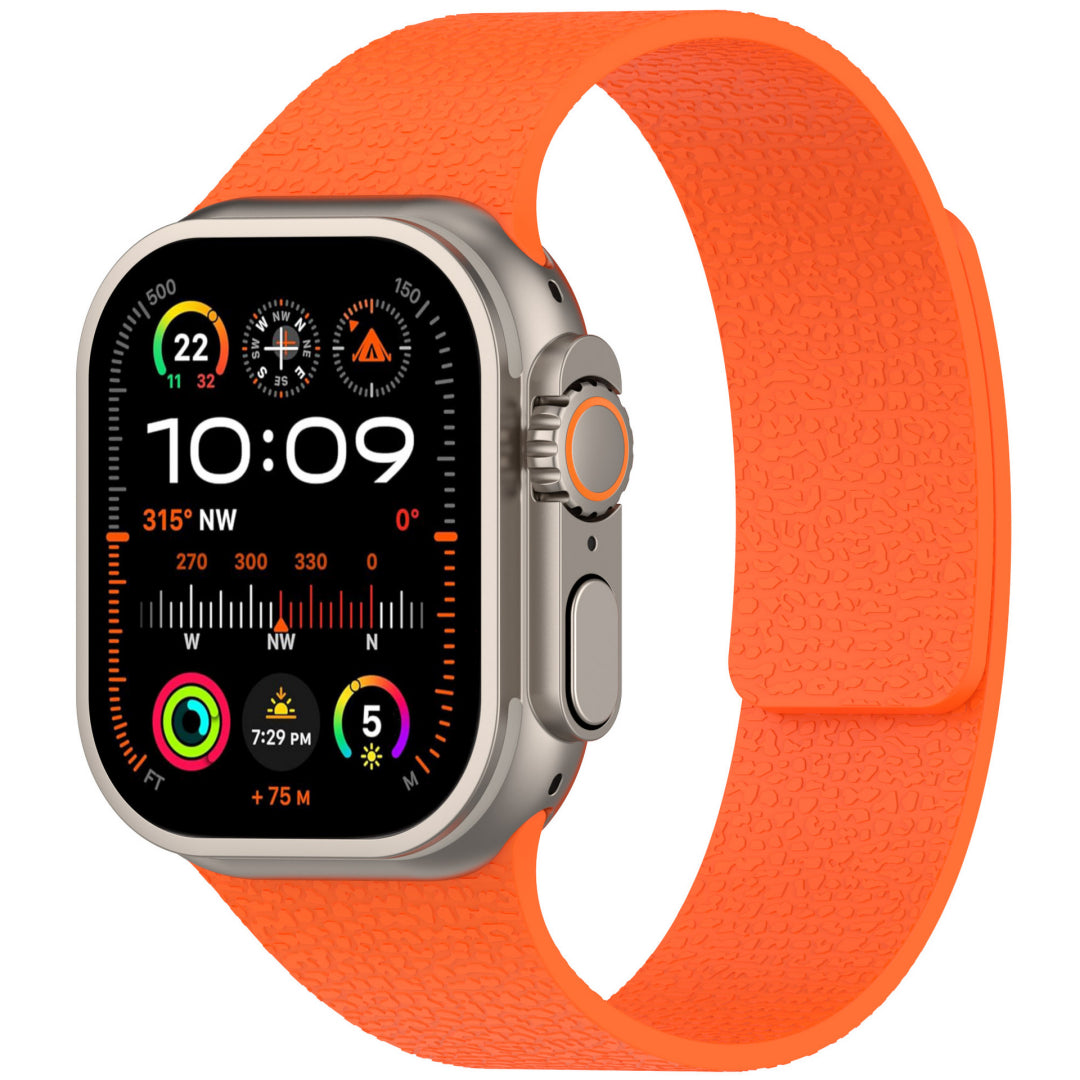 Magnetic Lychee Silicone Band For Apple Watch