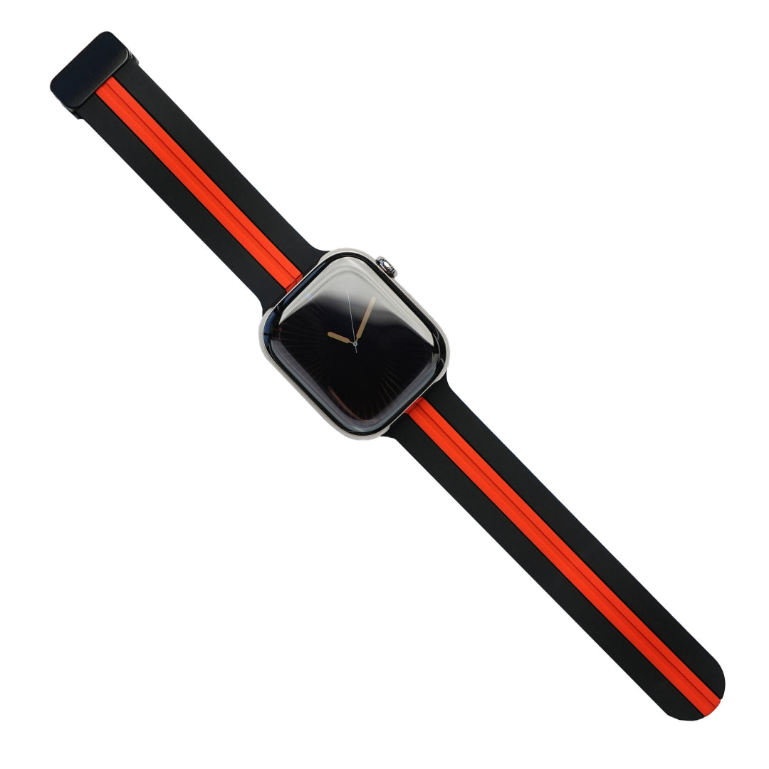 Magnetic Two-color Silicone Band For Apple Watch