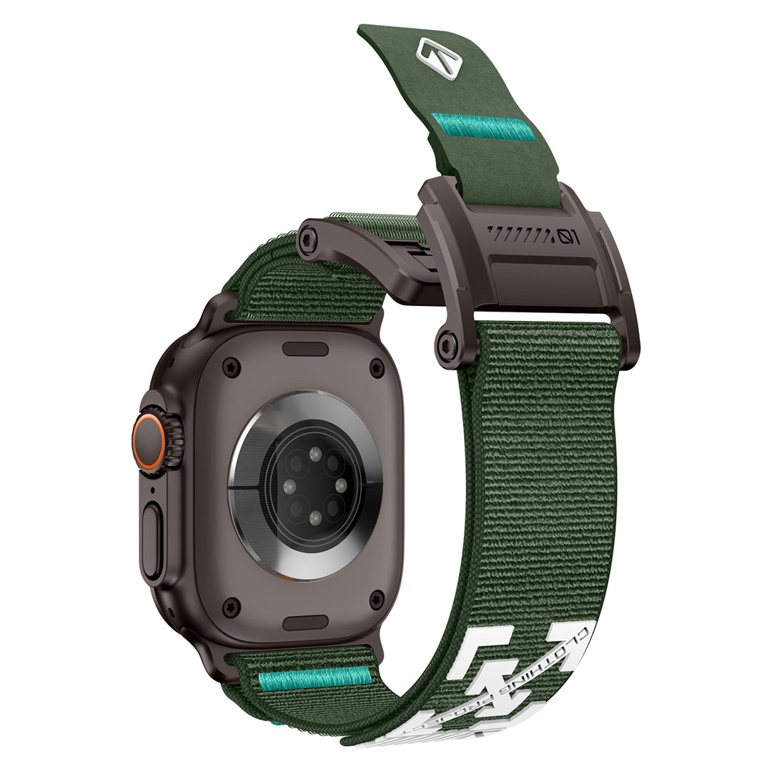 #Color_Green Band-Black Buckle