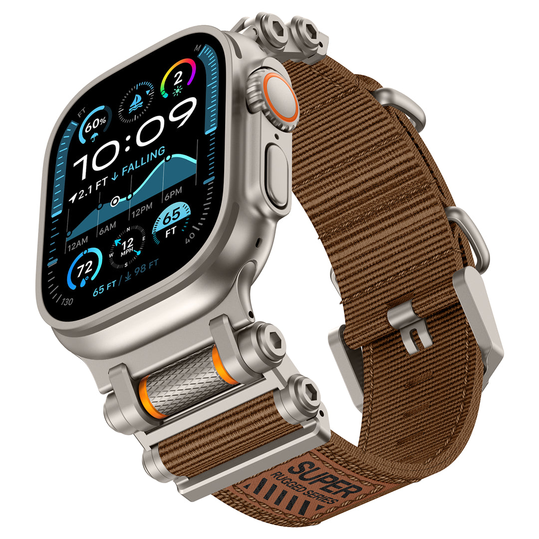 #Color_Titanium Adapter-Brown Band