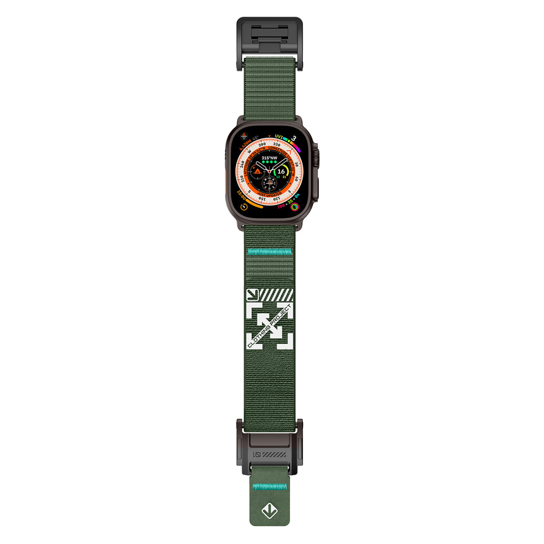 #Color_Green Band-Black Buckle