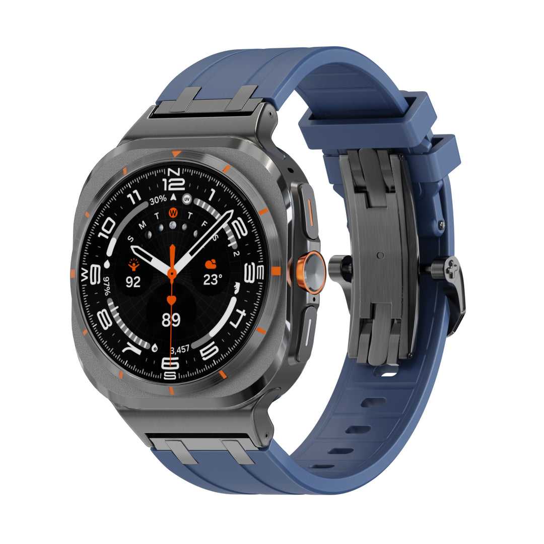 AP-Silikonarmband mit Schmetterlingsschnalle für Samsung Galaxy Watch Ultra