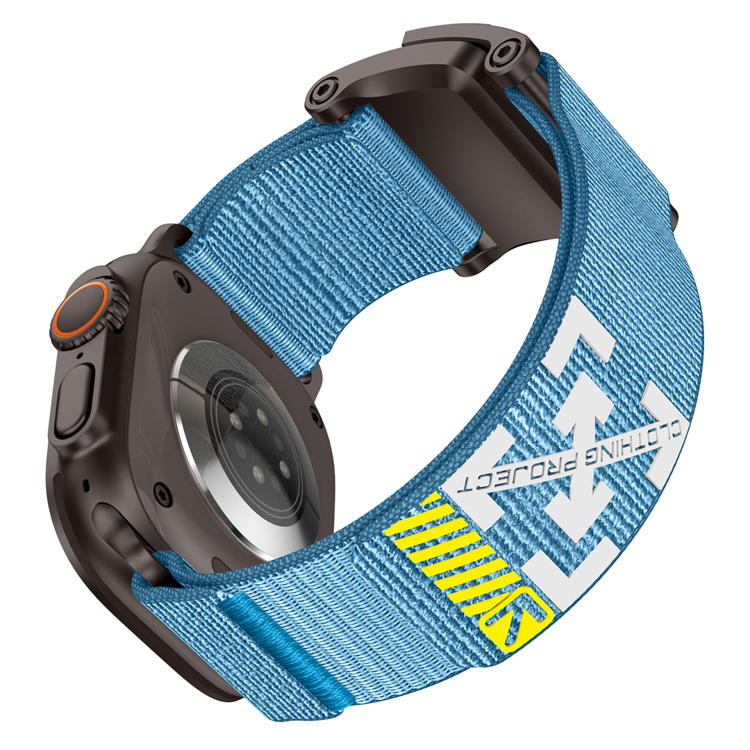 #Color_Blue Band-Black Buckle