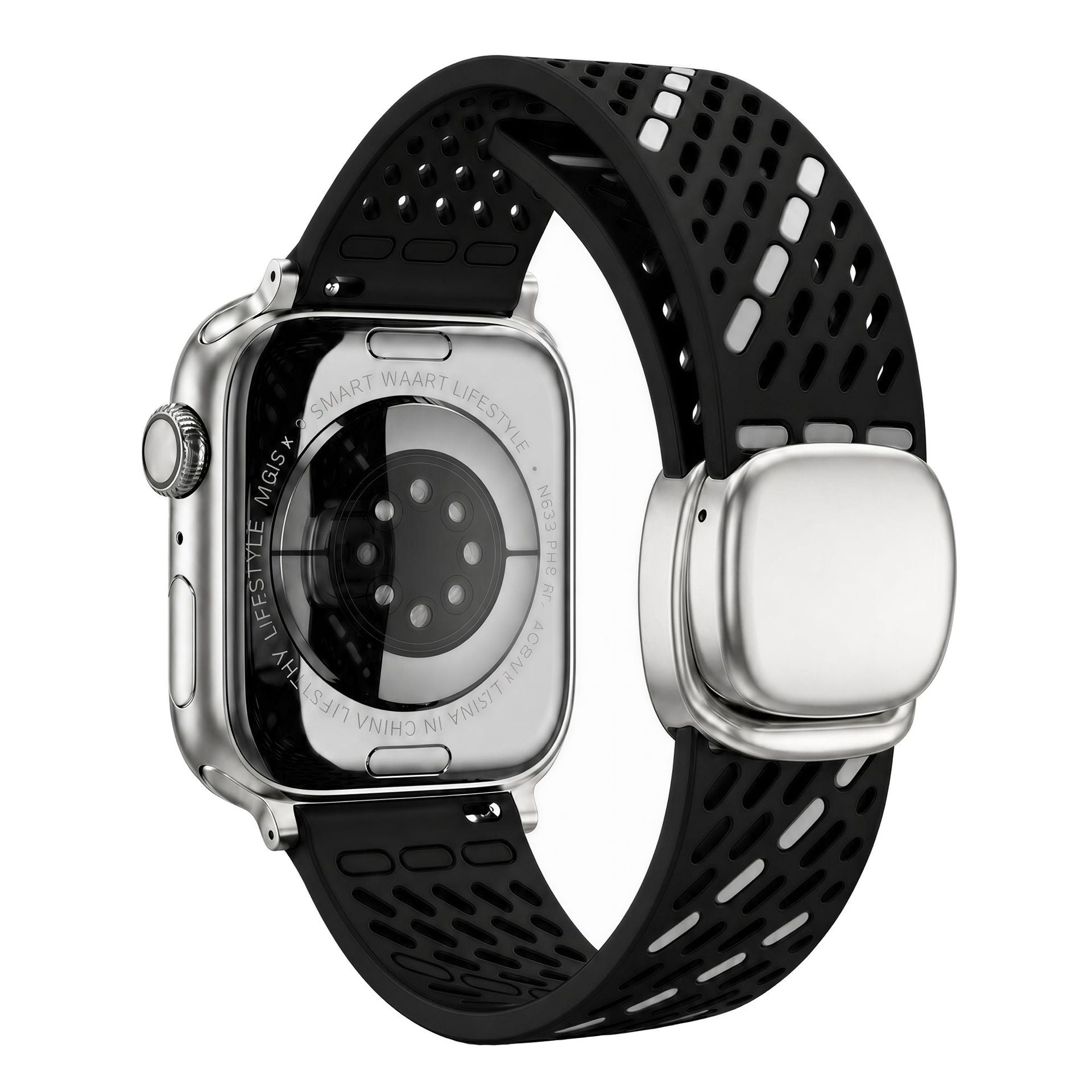 Breathable Silicone Magnetic Band For Apple Watch