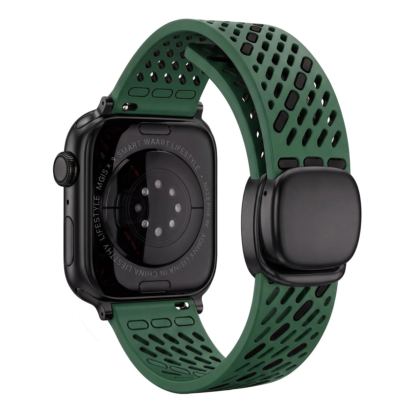 Breathable Silicone Magnetic Band For Apple Watch
