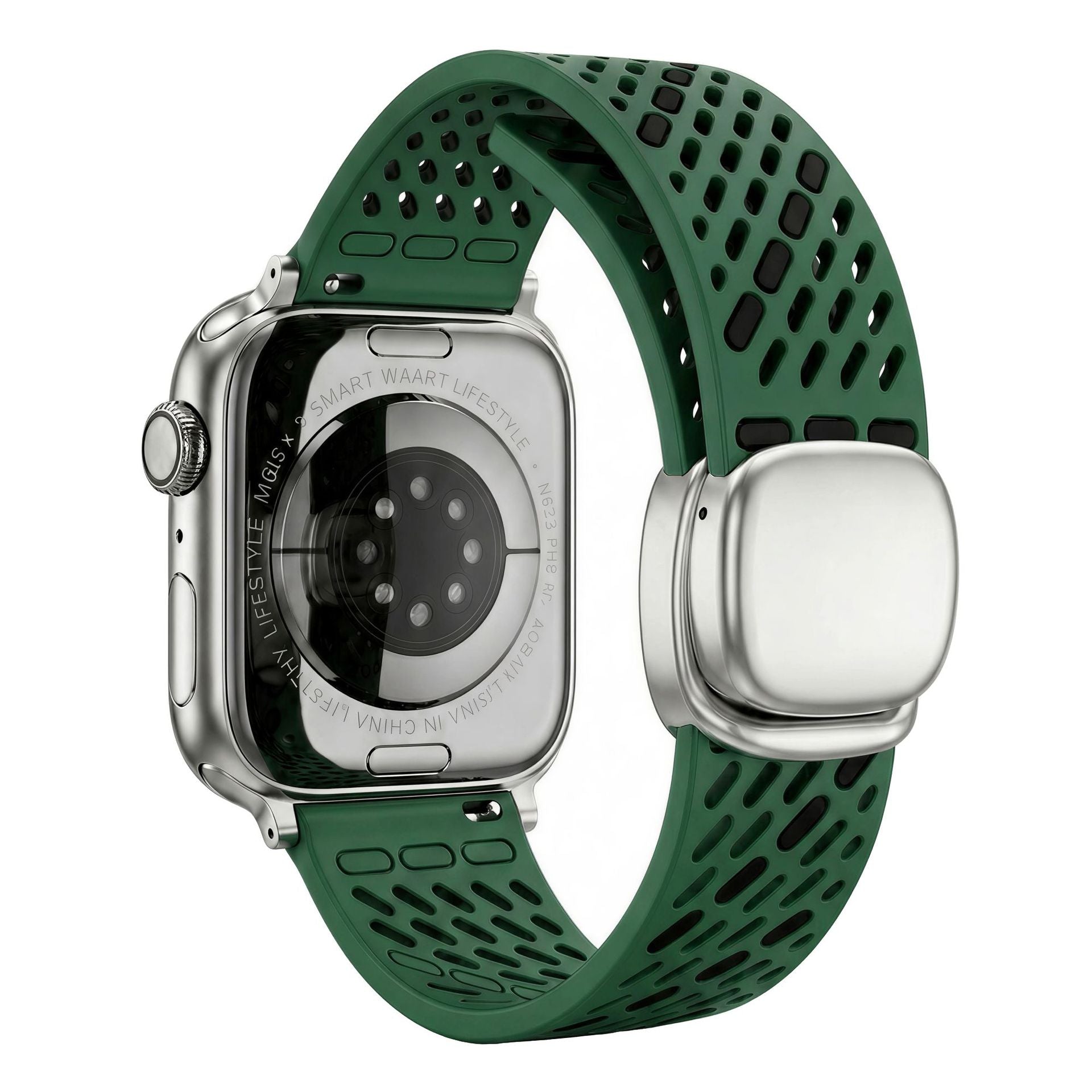 Breathable Silicone Magnetic Band For Apple Watch
