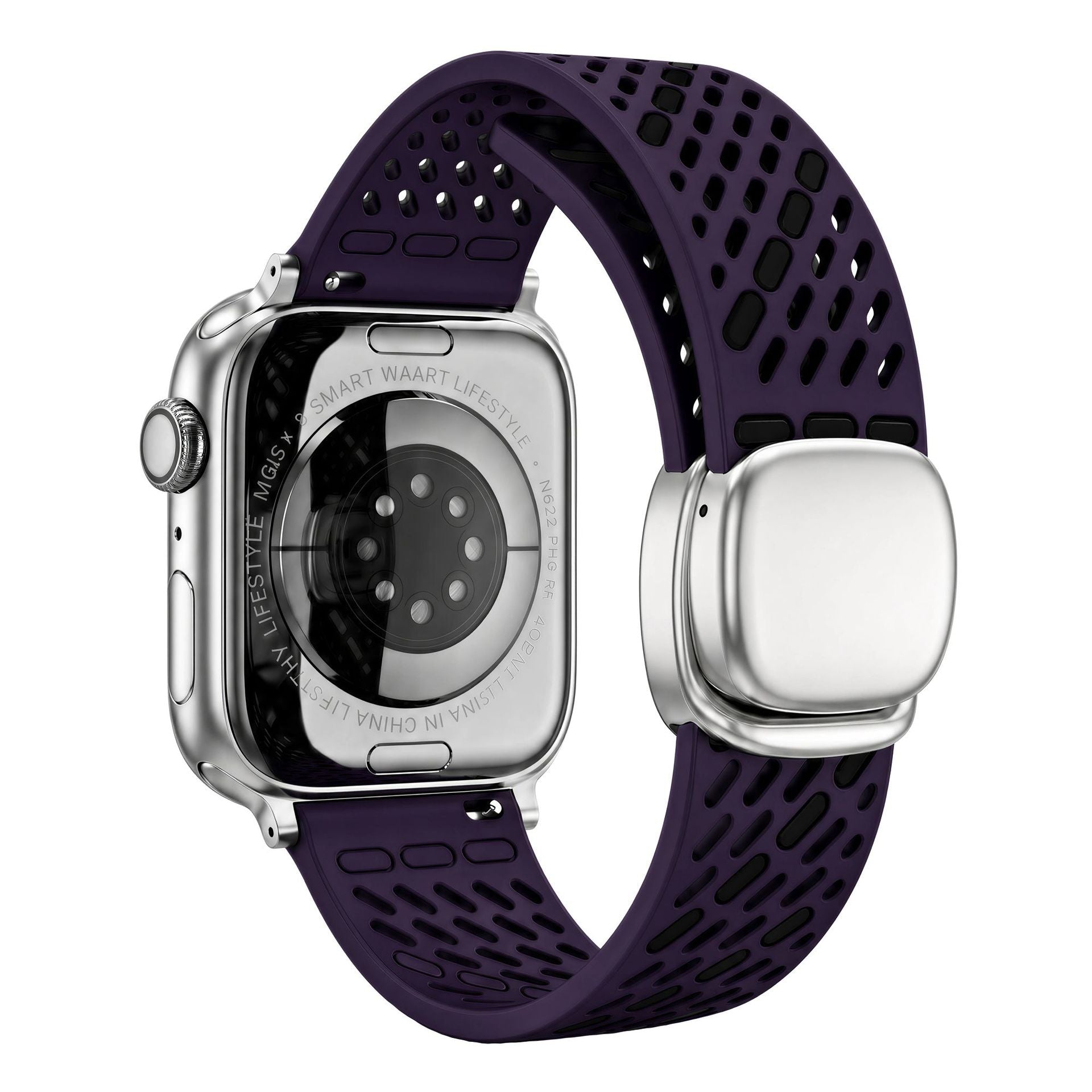 Breathable Silicone Magnetic Band For Apple Watch