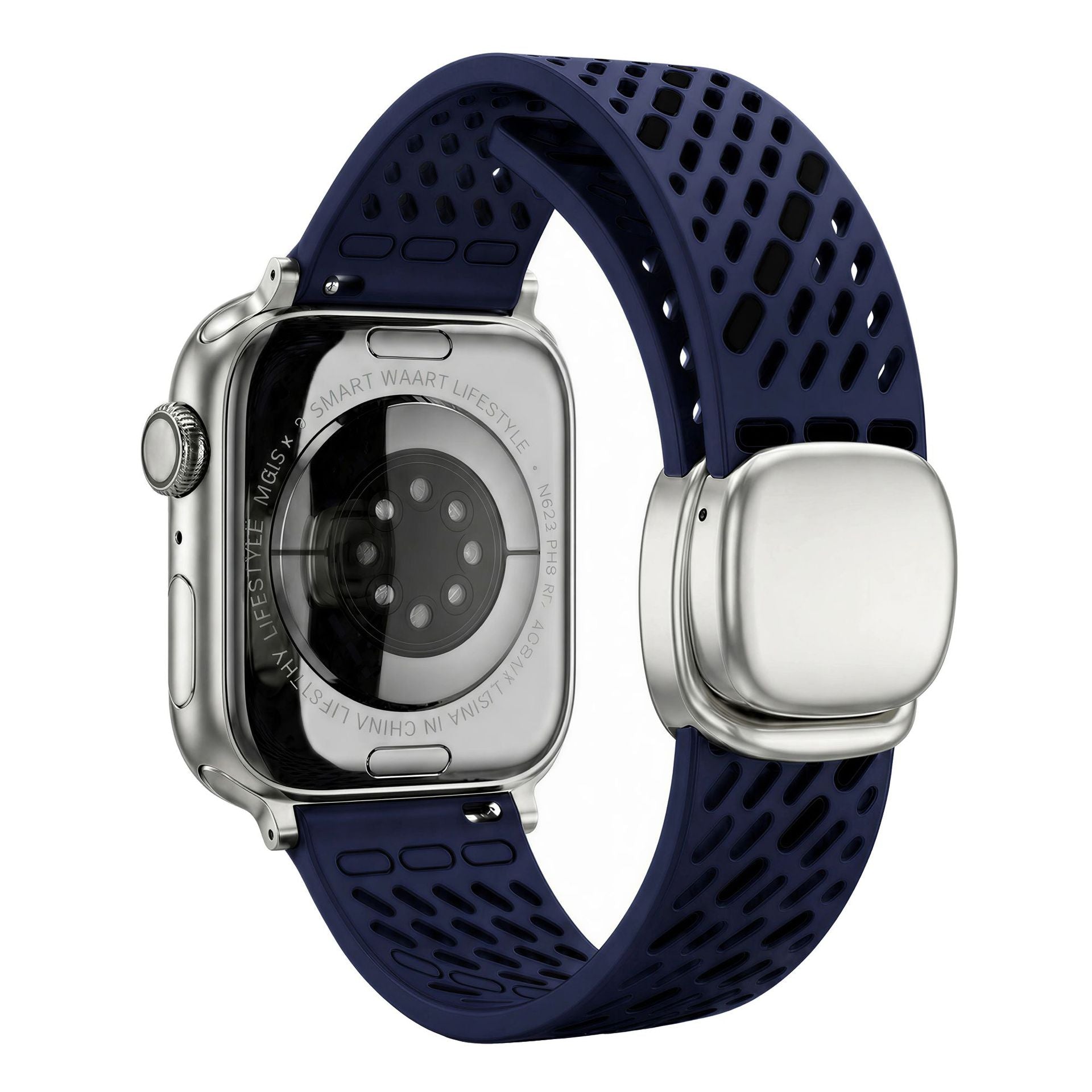 Breathable Silicone Magnetic Band For Apple Watch