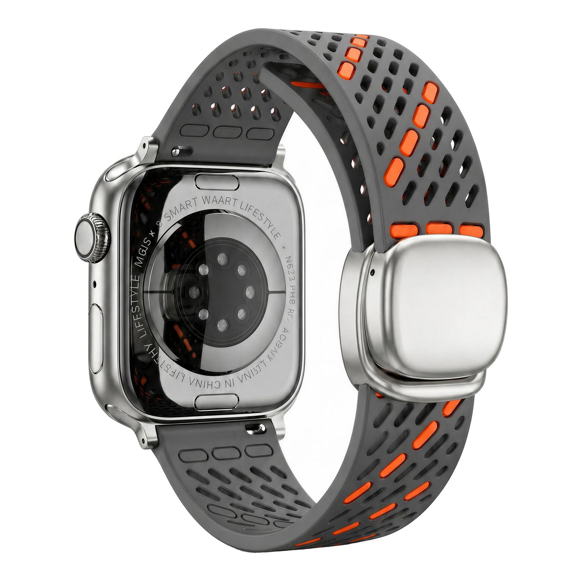 Breathable Silicone Magnetic Band For Apple Watch