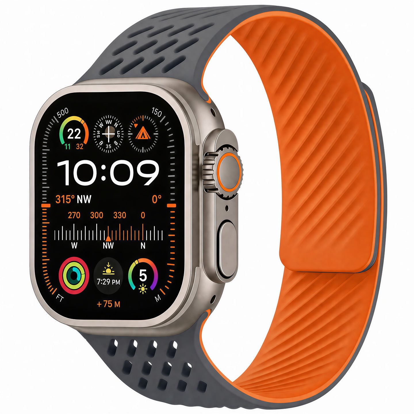 Breathable Silicone Magnetic Band For Apple Watch