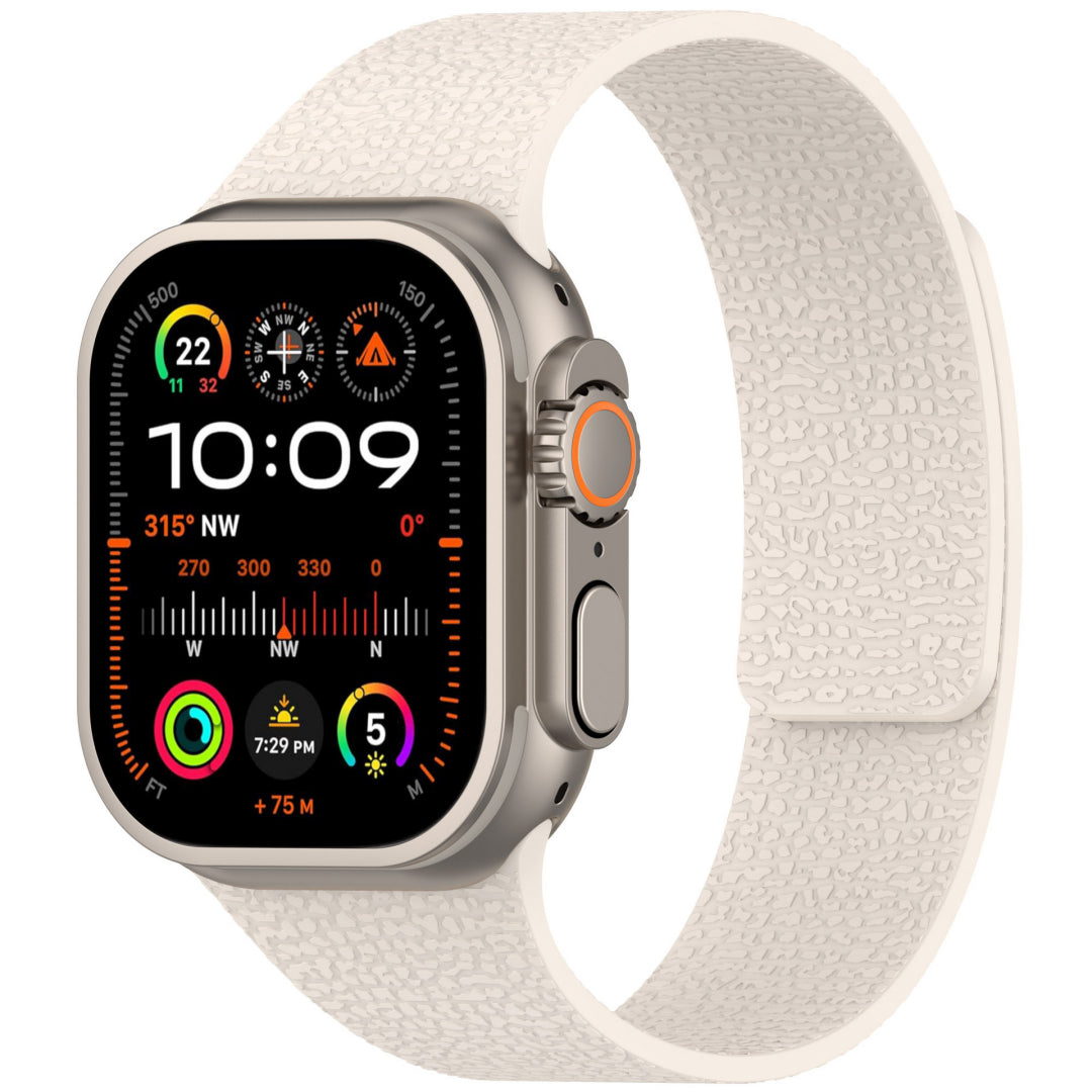 Magnetic Lychee Silicone Band For Apple Watch