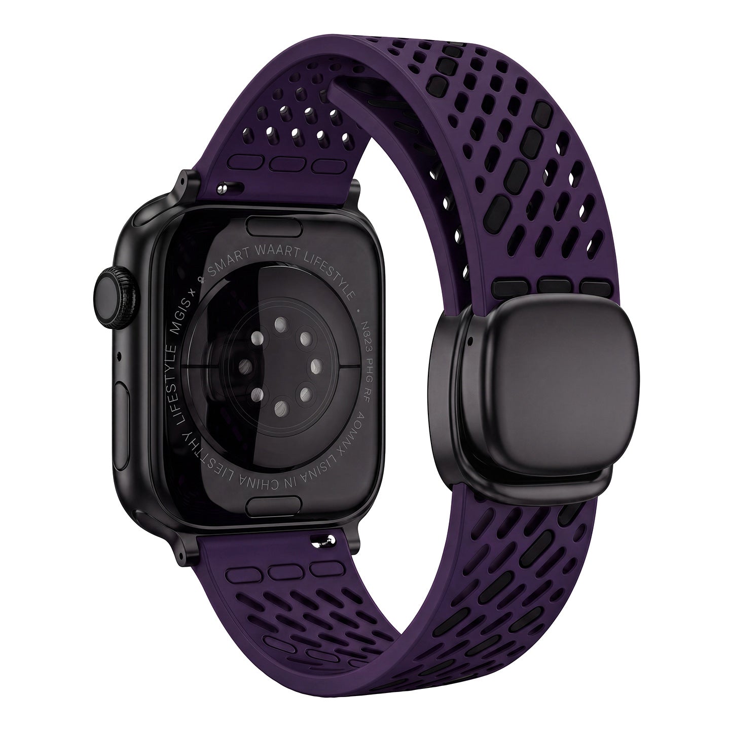 Breathable Silicone Magnetic Band For Apple Watch