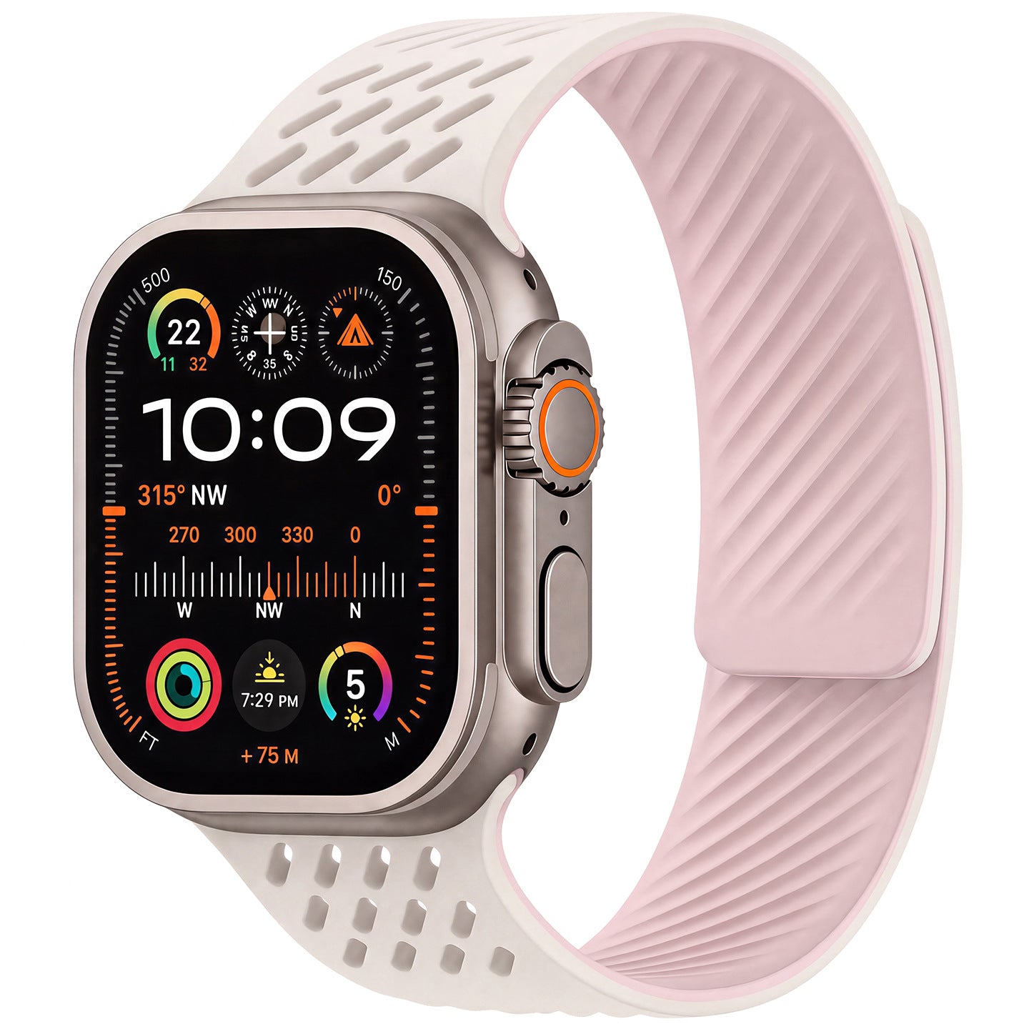 Breathable Silicone Magnetic Band For Apple Watch