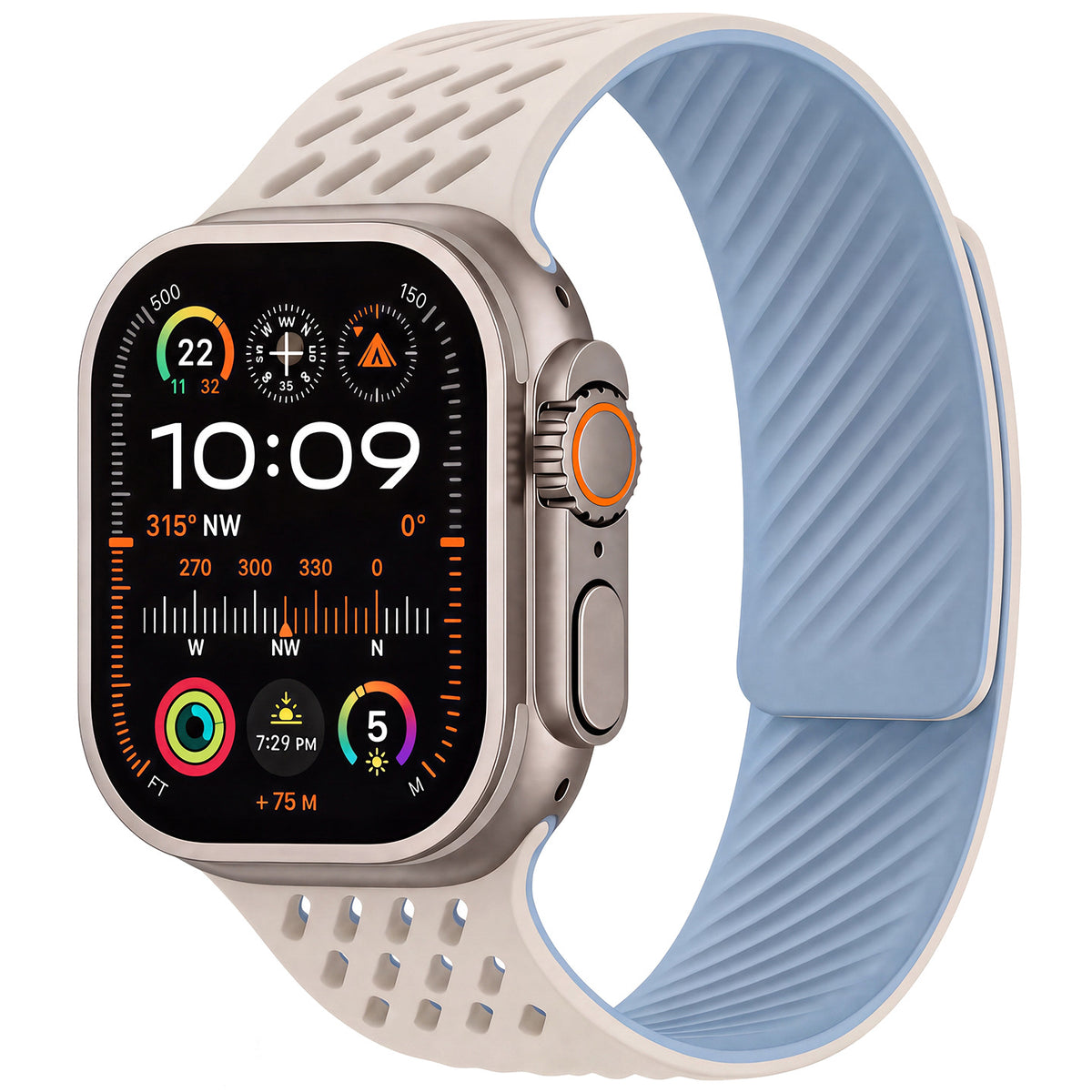 Breathable Silicone Magnetic Band For Apple Watch