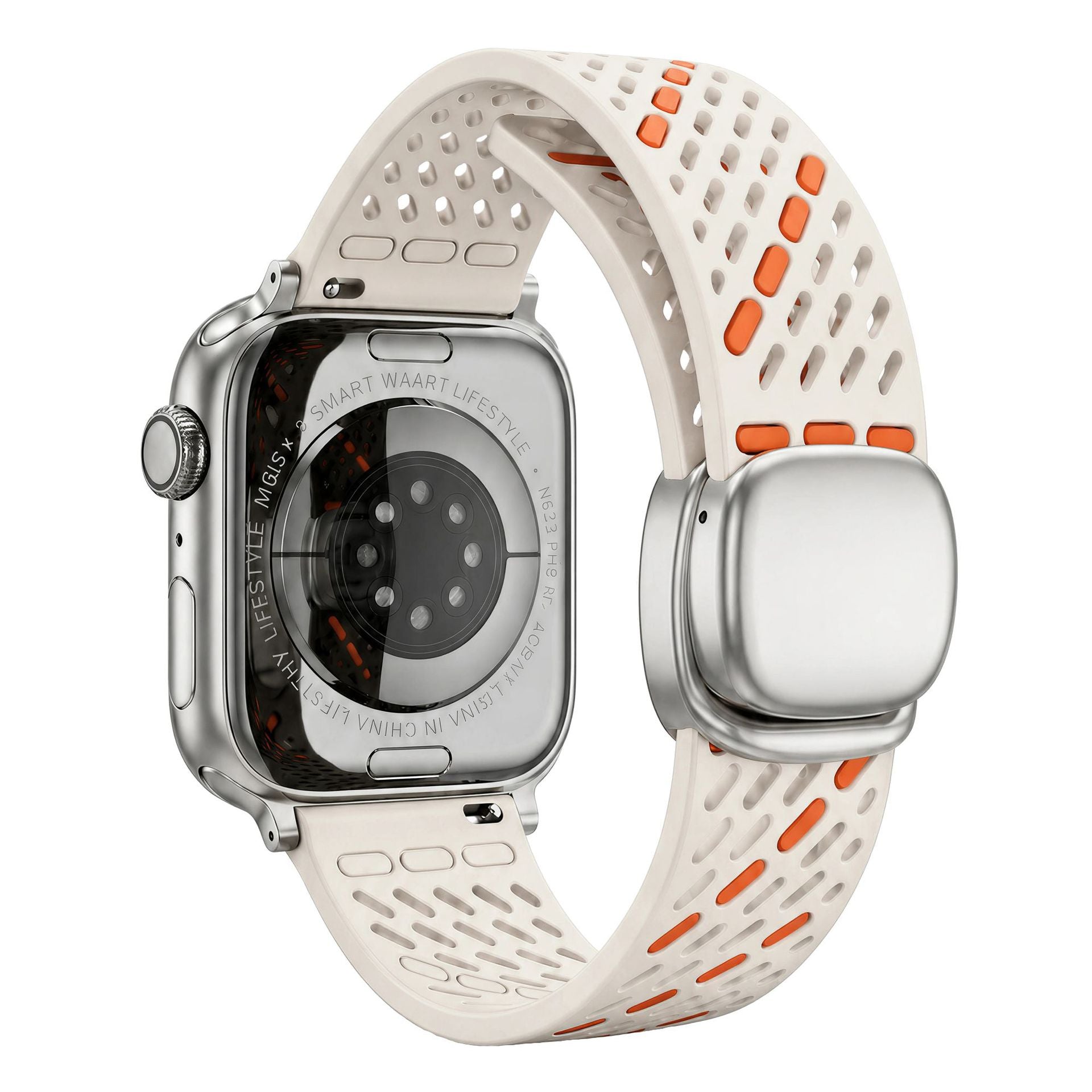 Breathable Silicone Magnetic Band For Apple Watch