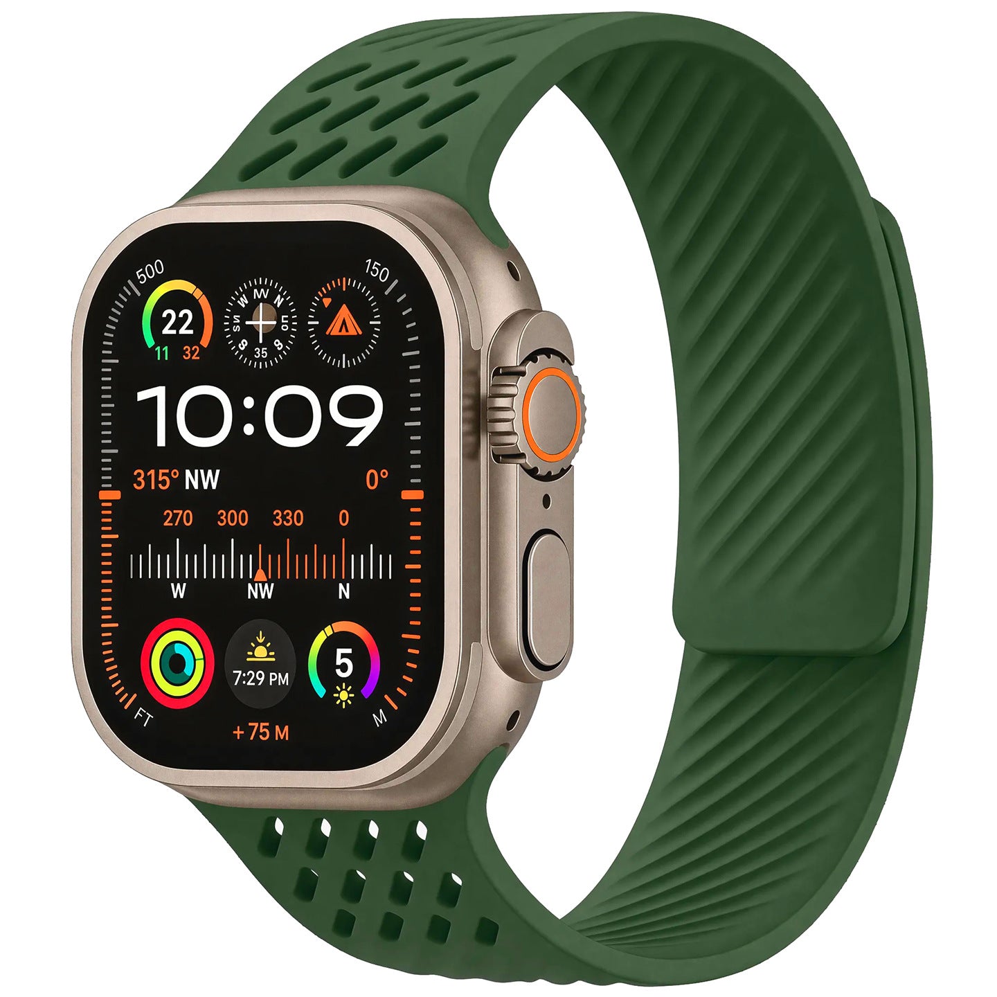Breathable Silicone Magnetic Band For Apple Watch