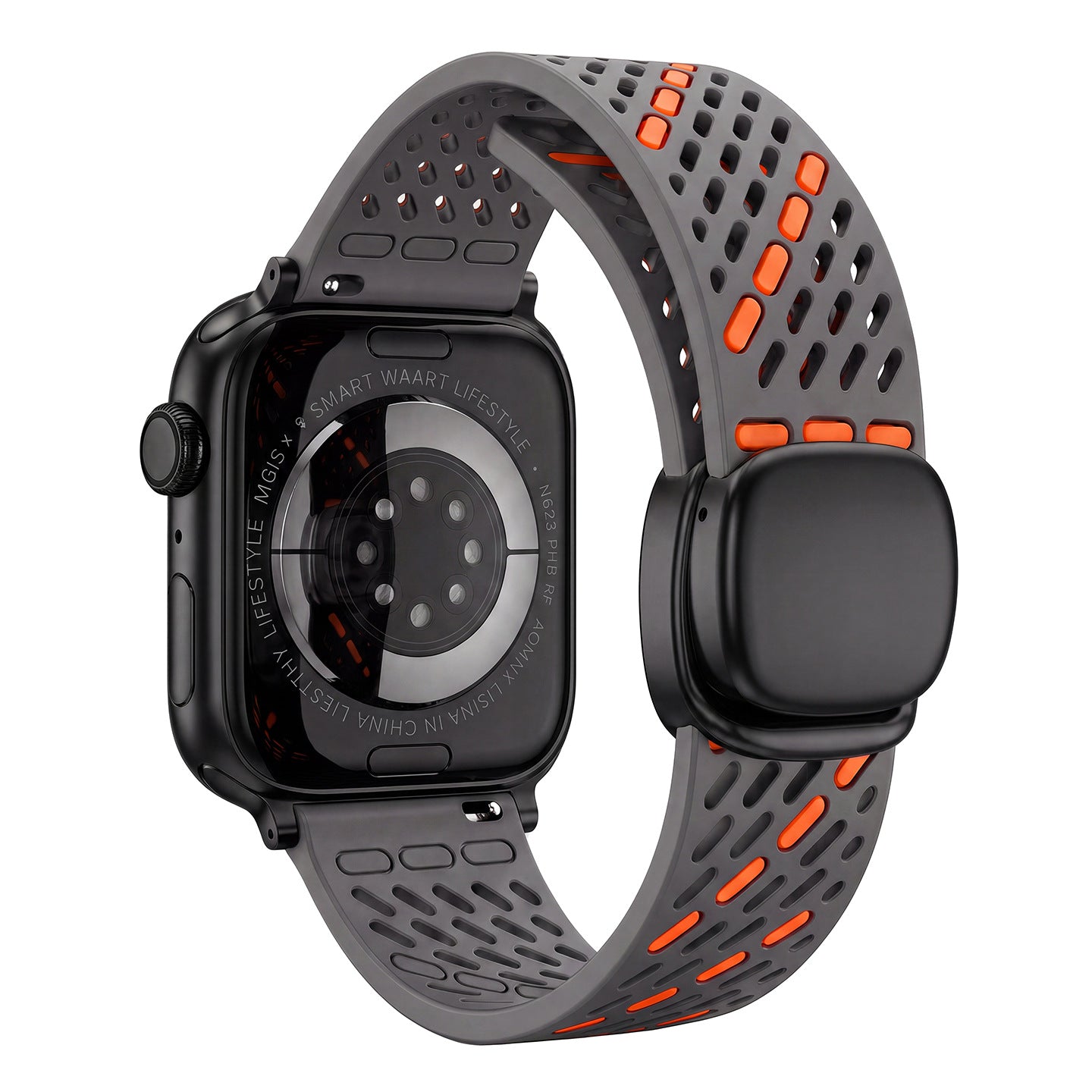 Breathable Silicone Magnetic Band For Apple Watch