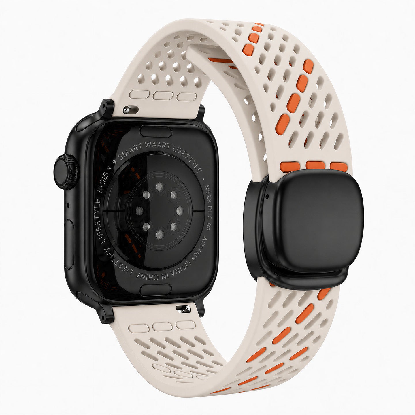 Breathable Silicone Magnetic Band For Apple Watch