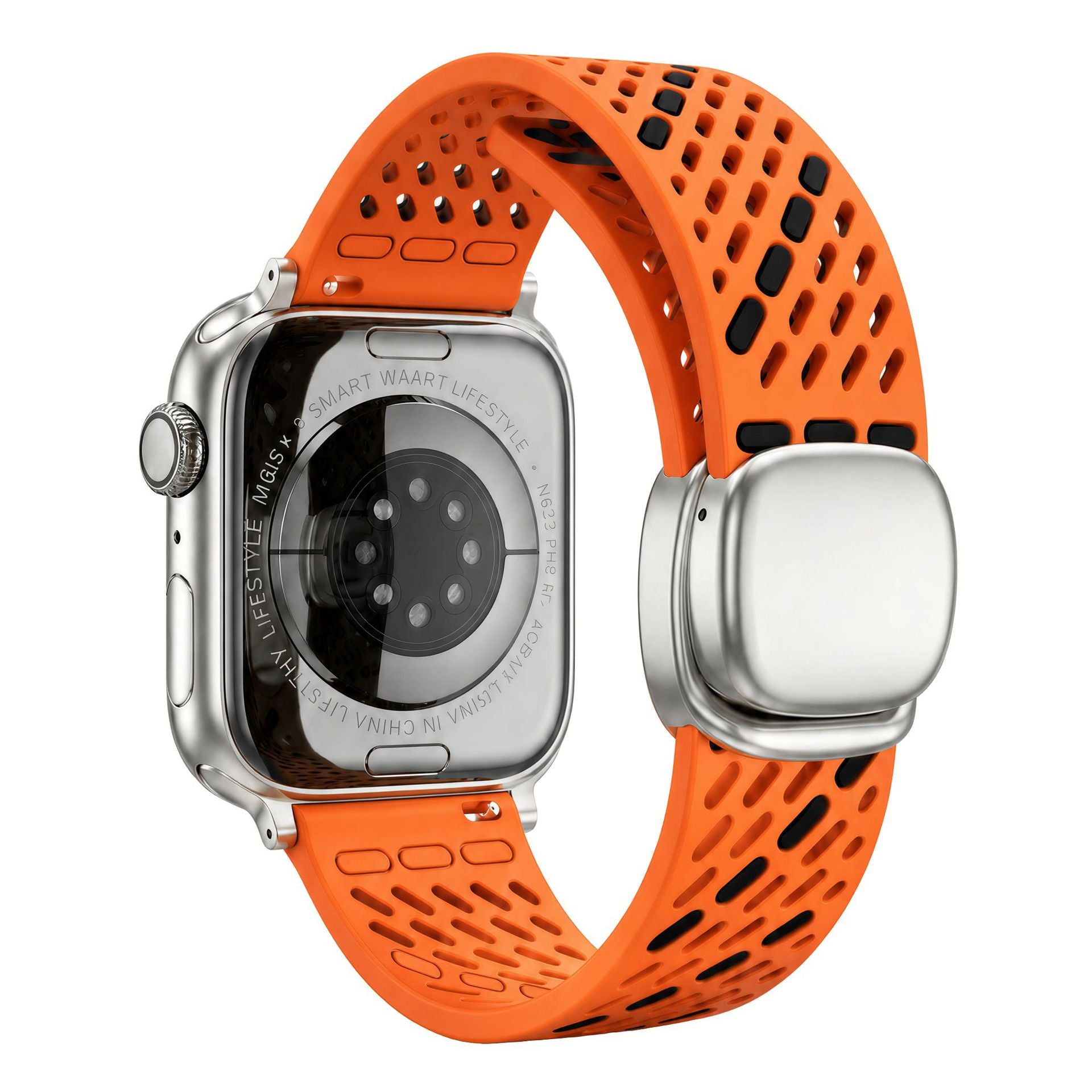 Breathable Silicone Magnetic Band For Apple Watch