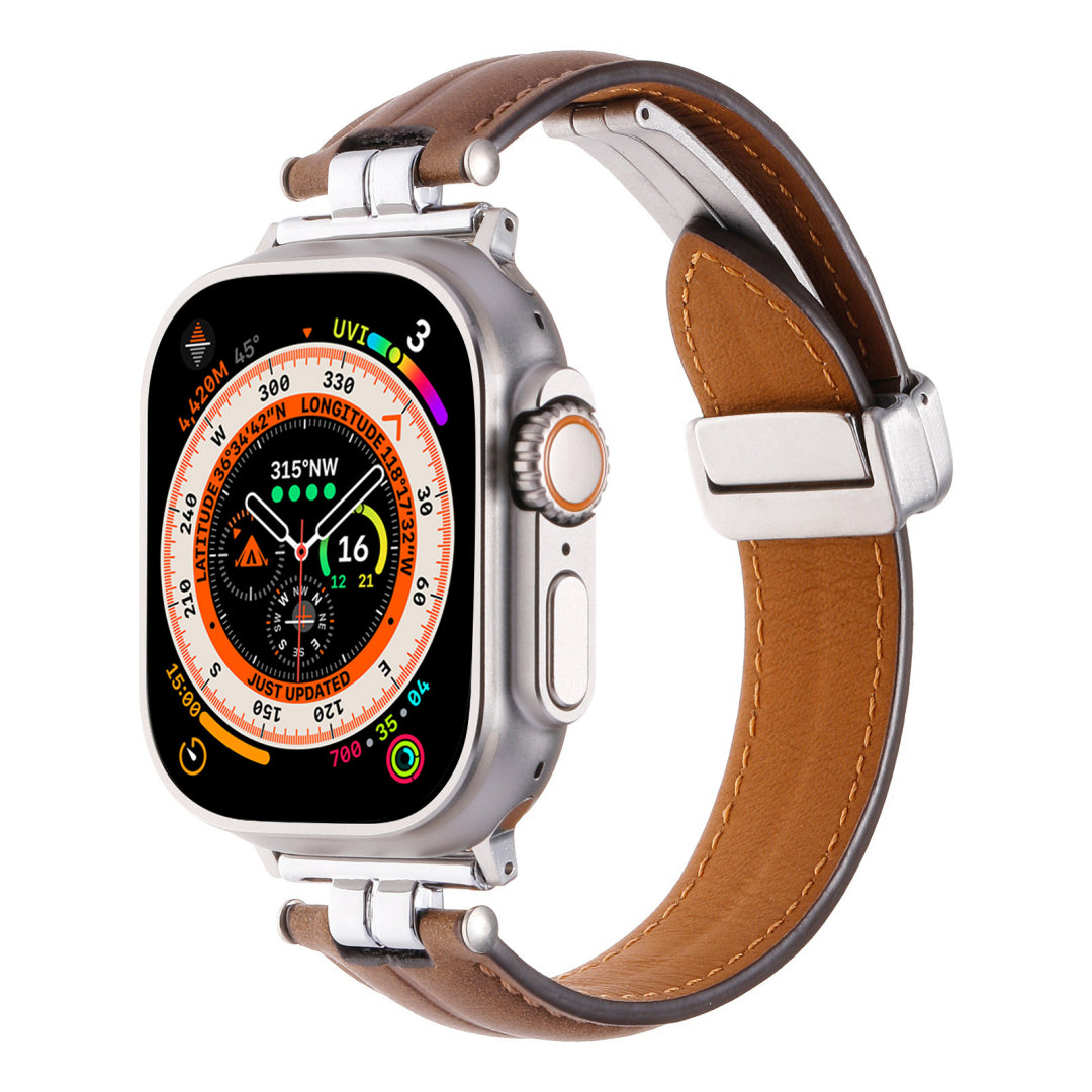 Correa de cuero magnética para Apple Watch