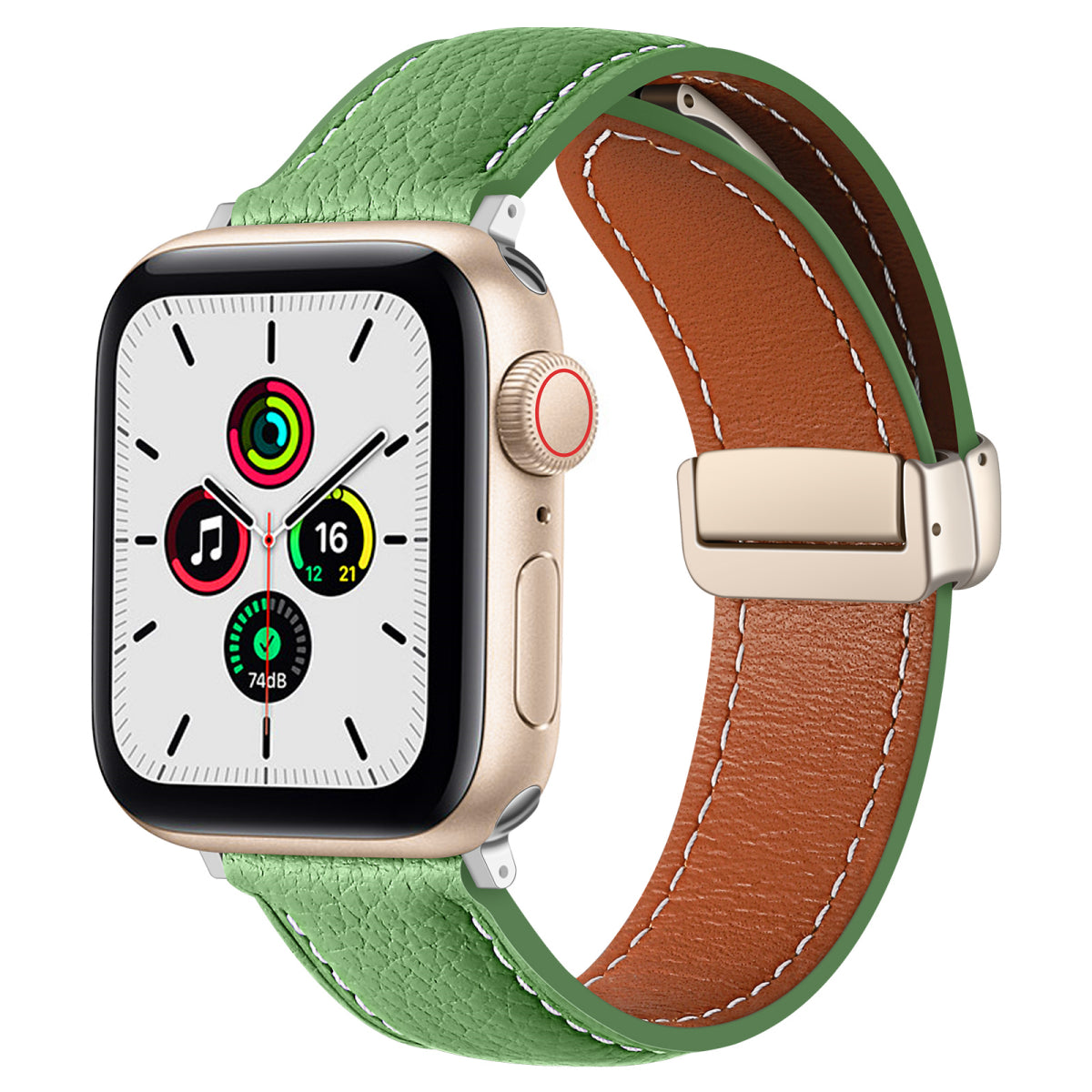 Apple watch leather hot sale buckle band