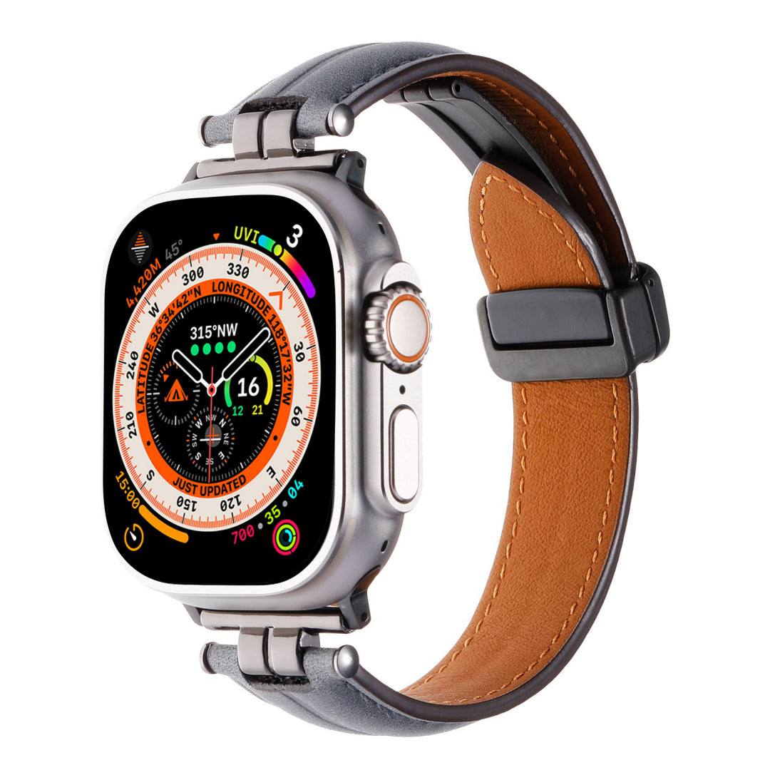 Correa de cuero magnética para Apple Watch