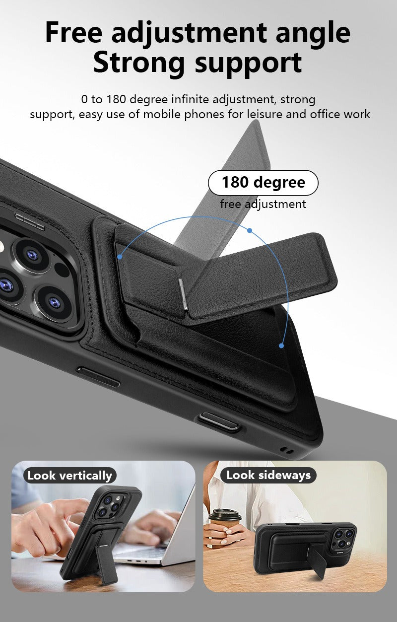 Magsafe Stand Card Holder Case For iPhone