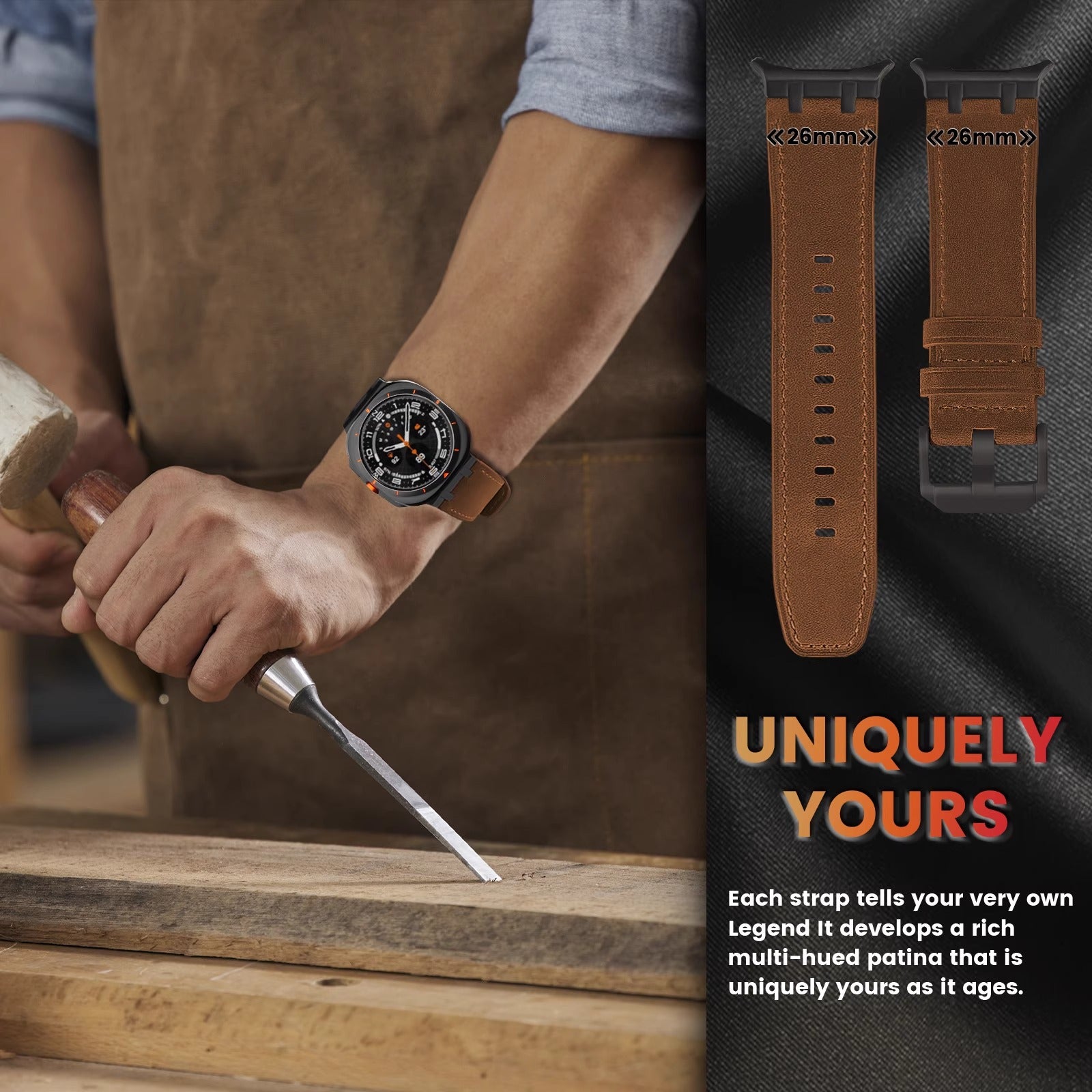AP Leather Band For Samsung Galaxy Watch Ultra