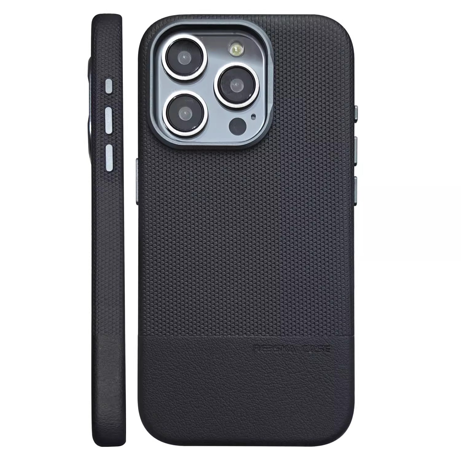 Dragon Scale Double Leather magnetic Case For iPhone