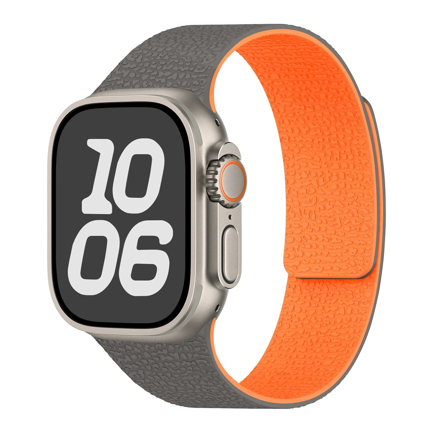 Magnetisches Lychee-Silikonarmband für Apple Watch