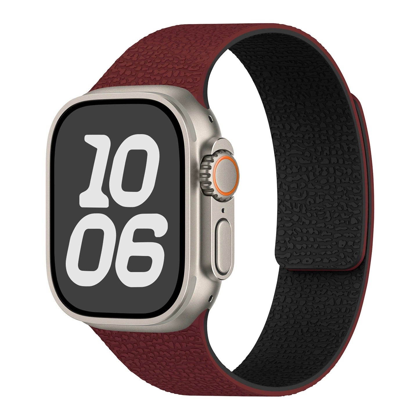 Magnetisches Lychee-Silikonarmband für Apple Watch